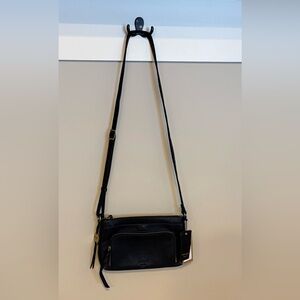 NWT Margot Black leather crossbody bag